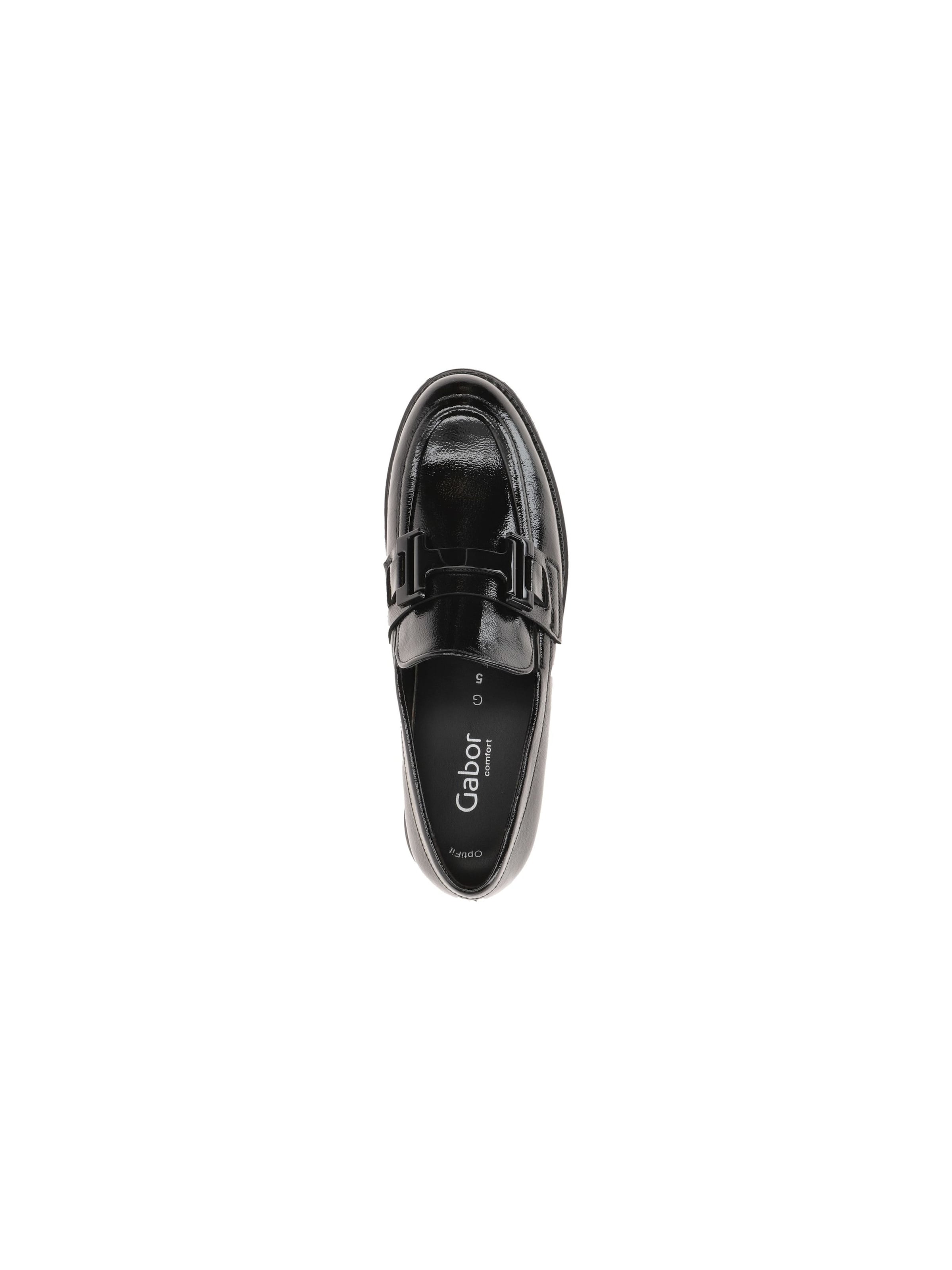 GABOR Hausschuh 'Gabor Schuhe Slipper schwarz Lack G-Weite 72.452.97'‌‌‌‌‌‌‌‌‌‌ in Schwarz