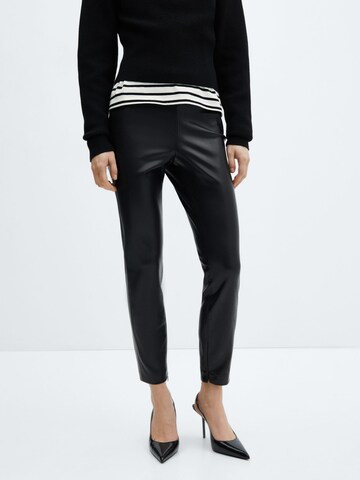 Regular Leggings 'LONDON' MANGO en noir : devant