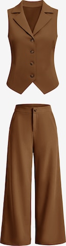 Imily Bela - Traje de pantalón en marrón: frente