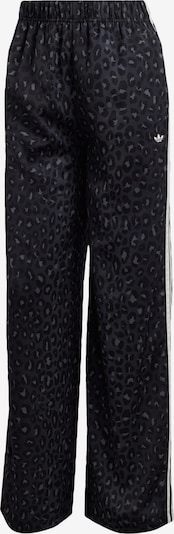 ADIDAS ORIGINALS Housut 'Wide Leg Satin' värissä tummanharmaa / musta / valkoinen, Tuotenäkymä