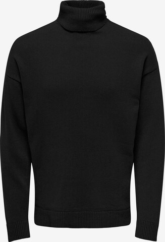 Pullover 'BAN' di Only & Sons in nero: frontale