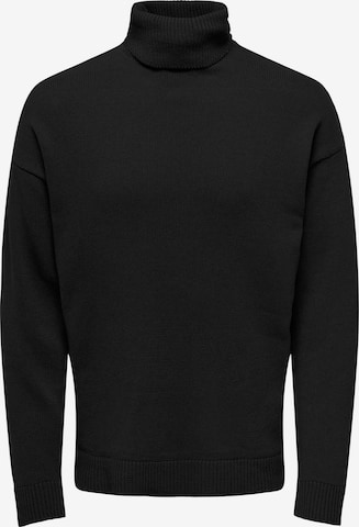 Pullover 'BAN' di Only & Sons in nero: frontale