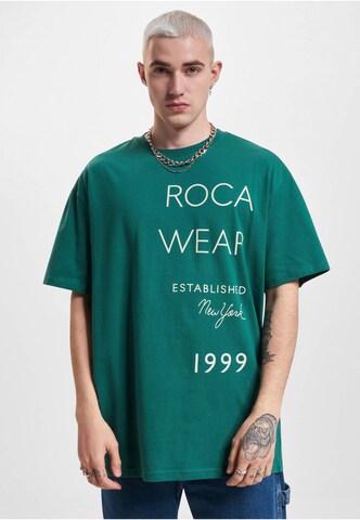 ROCAWEAR Shirt 'ExcuseMe' in Groen: voorkant