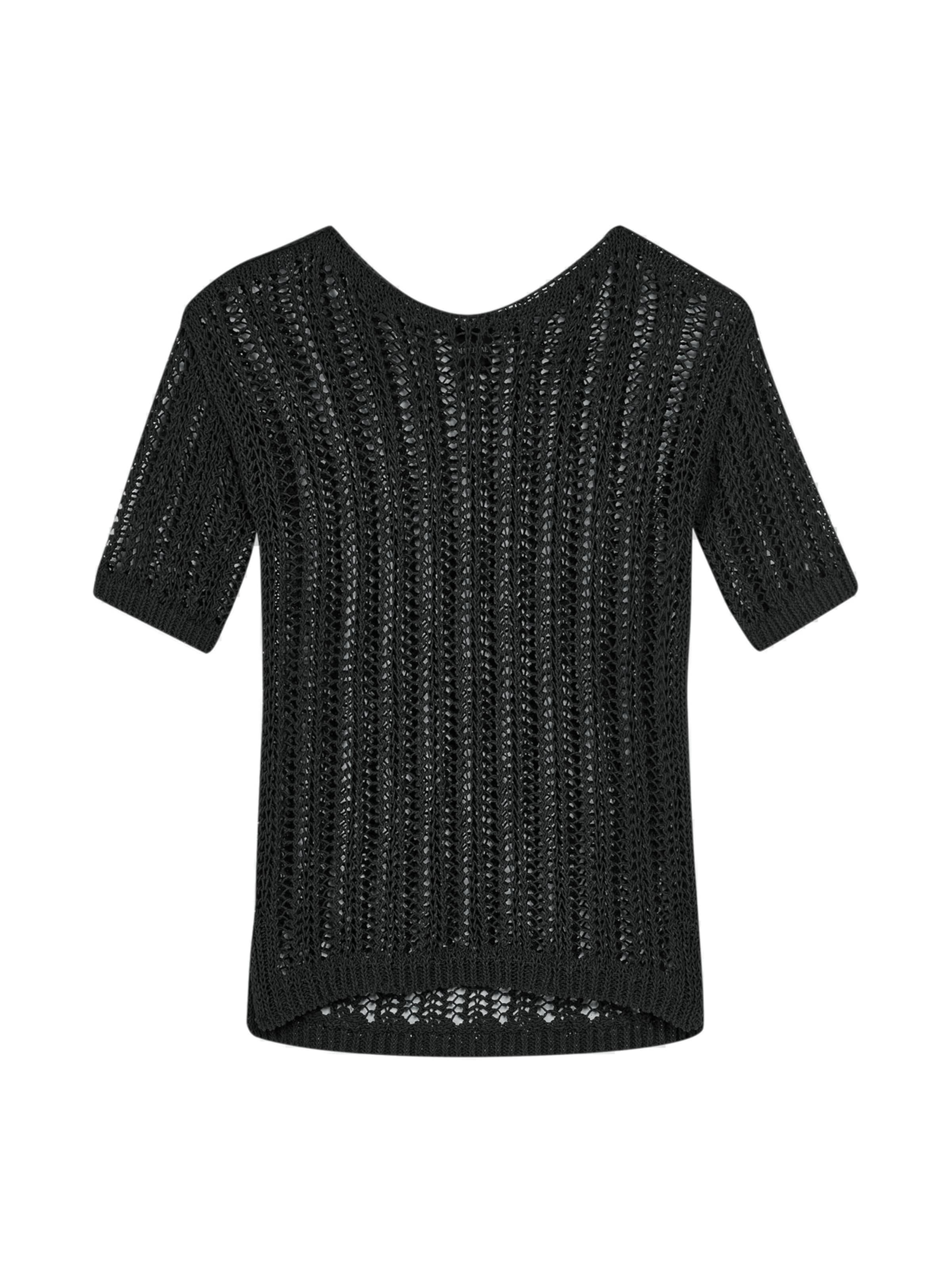 Pull-over MADELEINE en noir : devant
