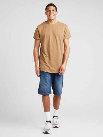 G-Star RAW T-Shirt 'Lash' in Braun