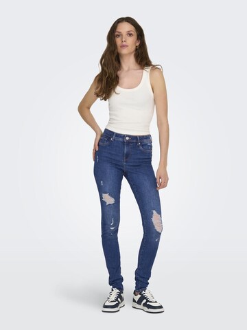 ONLY Skinny Jeans 'WAUW' in Blauw