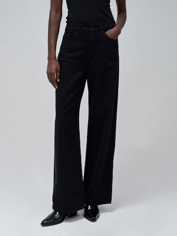 Salsa Jeans Loosefit Jeans in Zwart: voorkant