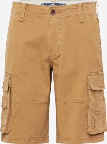 Regular Pantalon cargo HOLLISTER en marron : devant