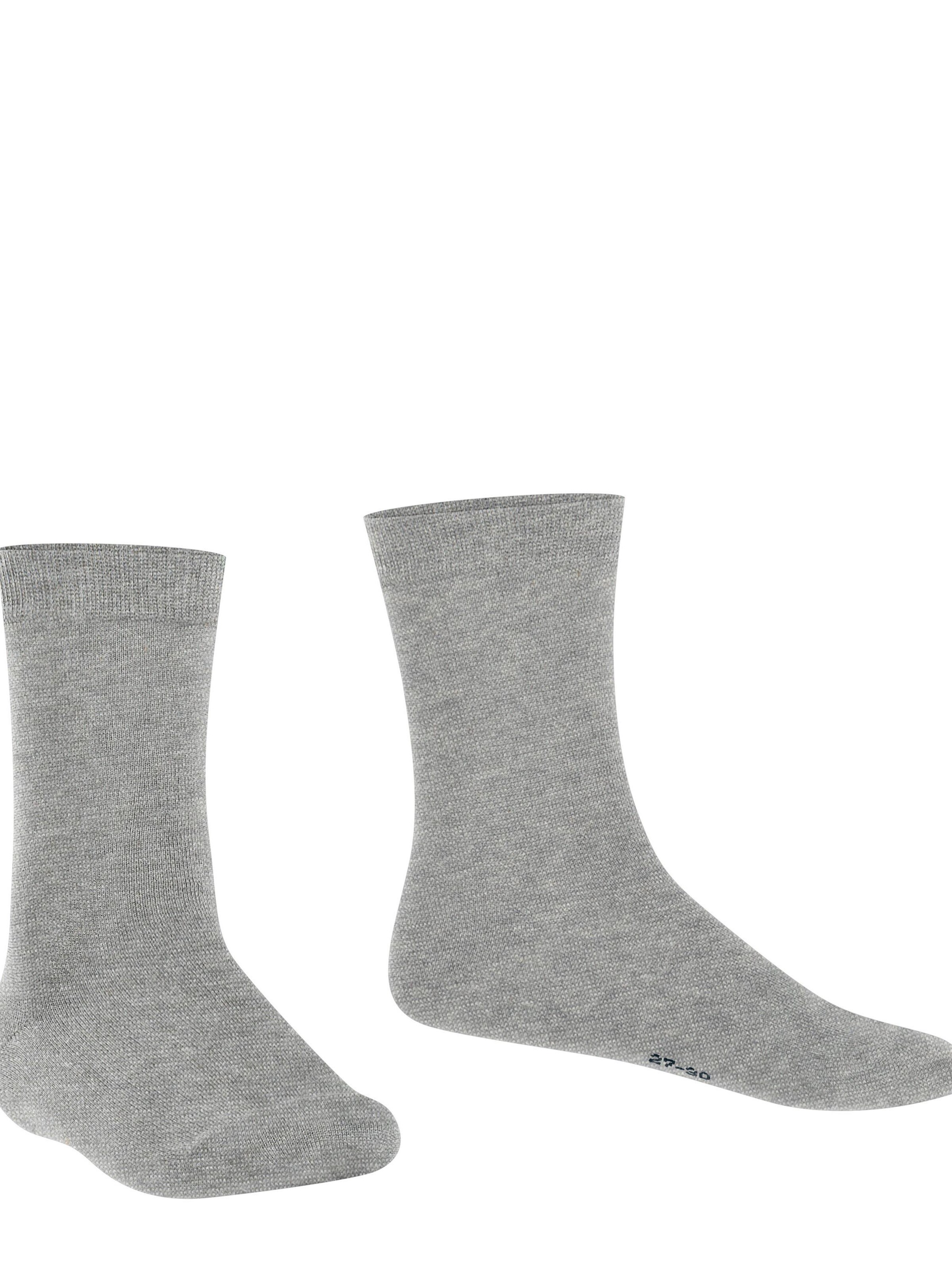 FALKE Socks 'Cotton Finesse' in Grey