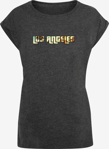 Merchcode Shirt 'Grand Los Angeles' in Grijs: voorkant
