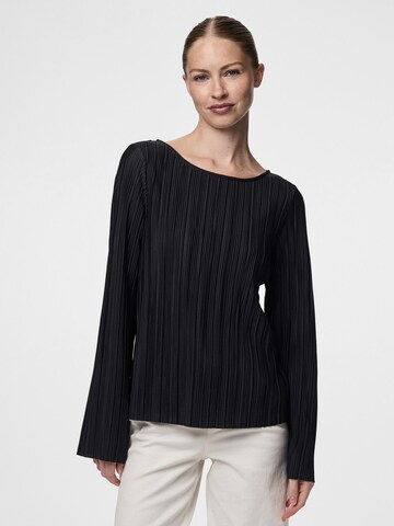 PIECES Bluse 'PCPammi' i sort: forside