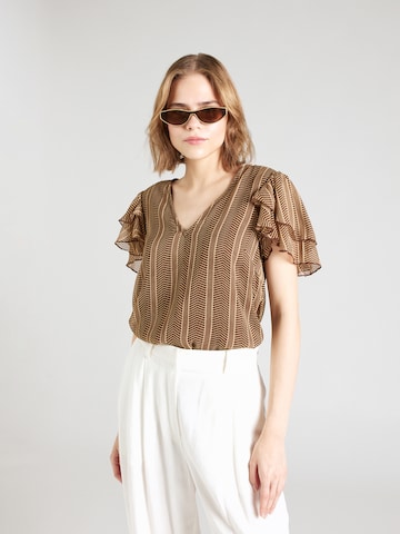 VILA Blouse 'NORA' in Brown: front