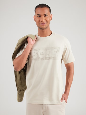 BOSS Shirt 'Globe' in Beige: front