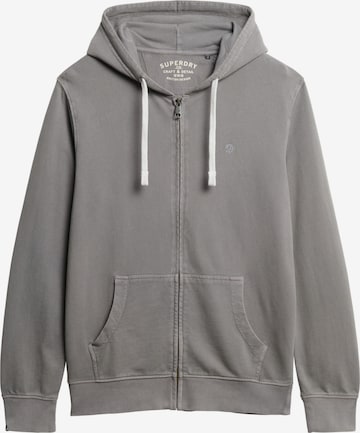 Superdry Sweatjacke 'Essential' in Grau: Vorderseite