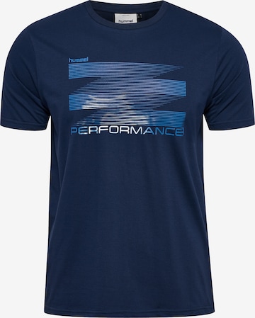T-Shirt fonctionnel 'Pulse' Hummel en bleu : devant