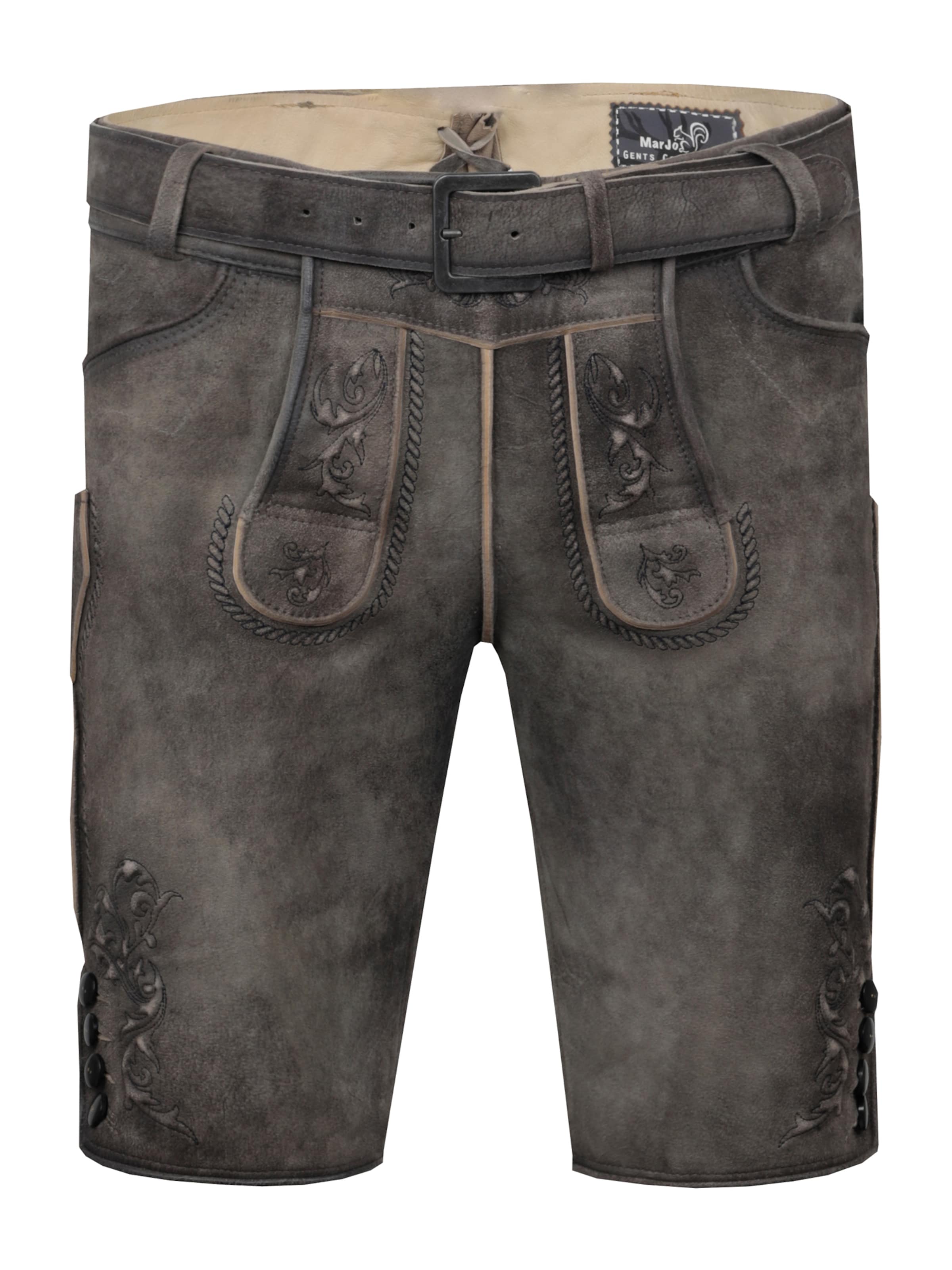 MARJO Обычный Штаны от традиционного костюма 'Pörnbach' в Серый: спереди