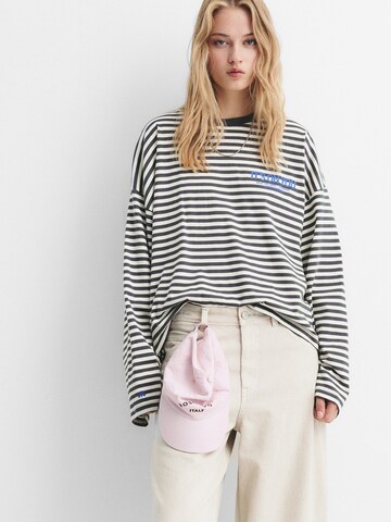 Pull&Bear Majica | črna barva: sprednja stran