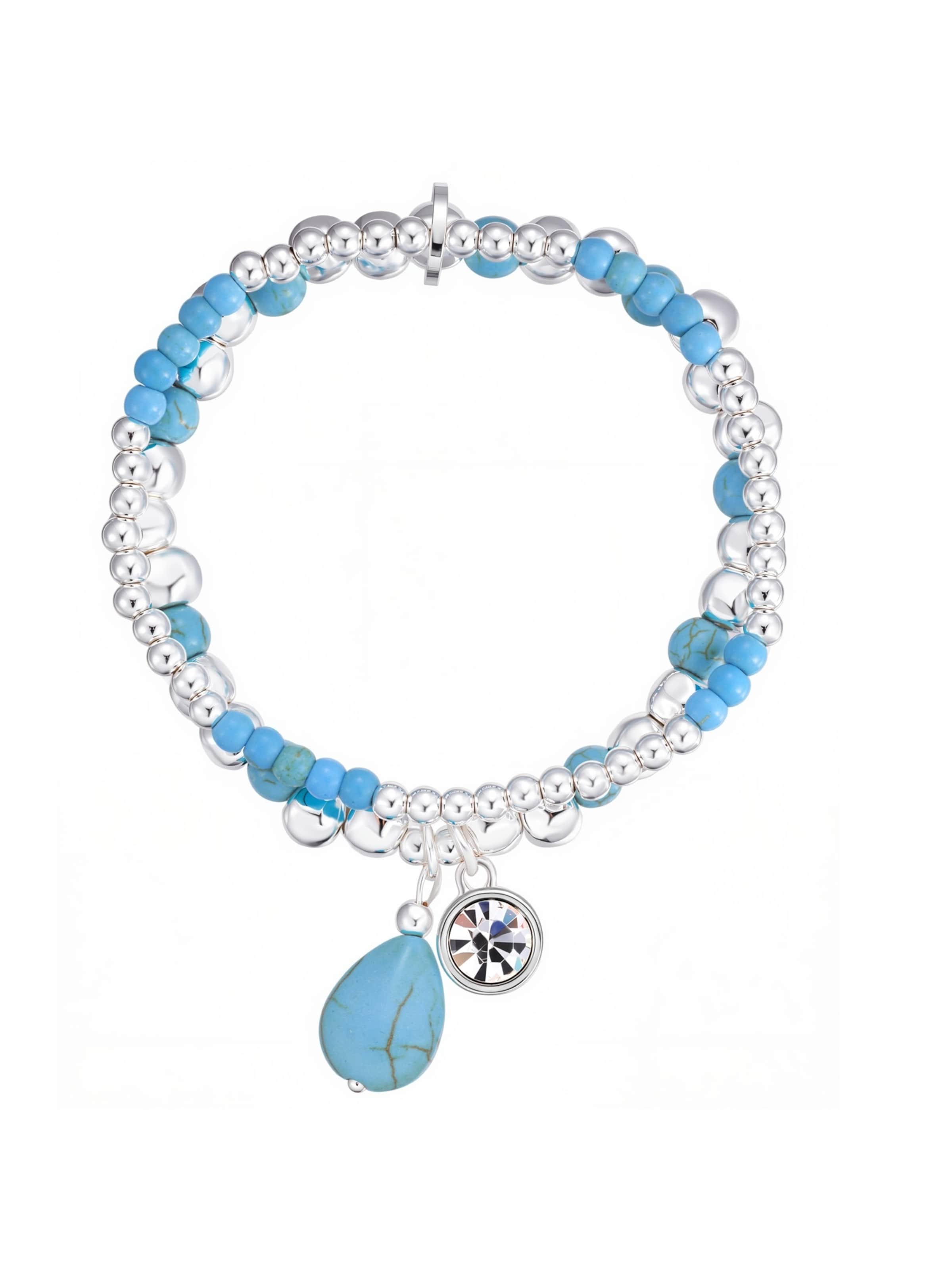 Lulu & Jane - Pulsera en plata: frente