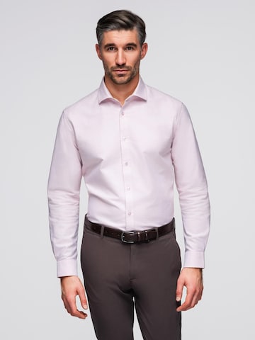 Ombre Regular Fit Hemd 'OM-SHOS-0183' in Pink: Vorderseite