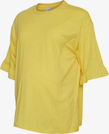MAMALICIOUS - Camisa 'Noly Lia' em amarelo: frente