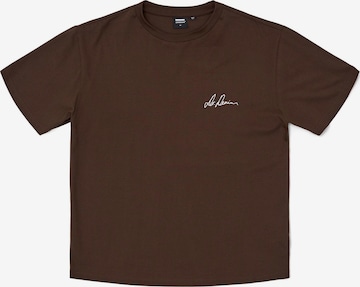 Dr. Denim Shirt 'Bace Tee' in Braun: Vorderseite