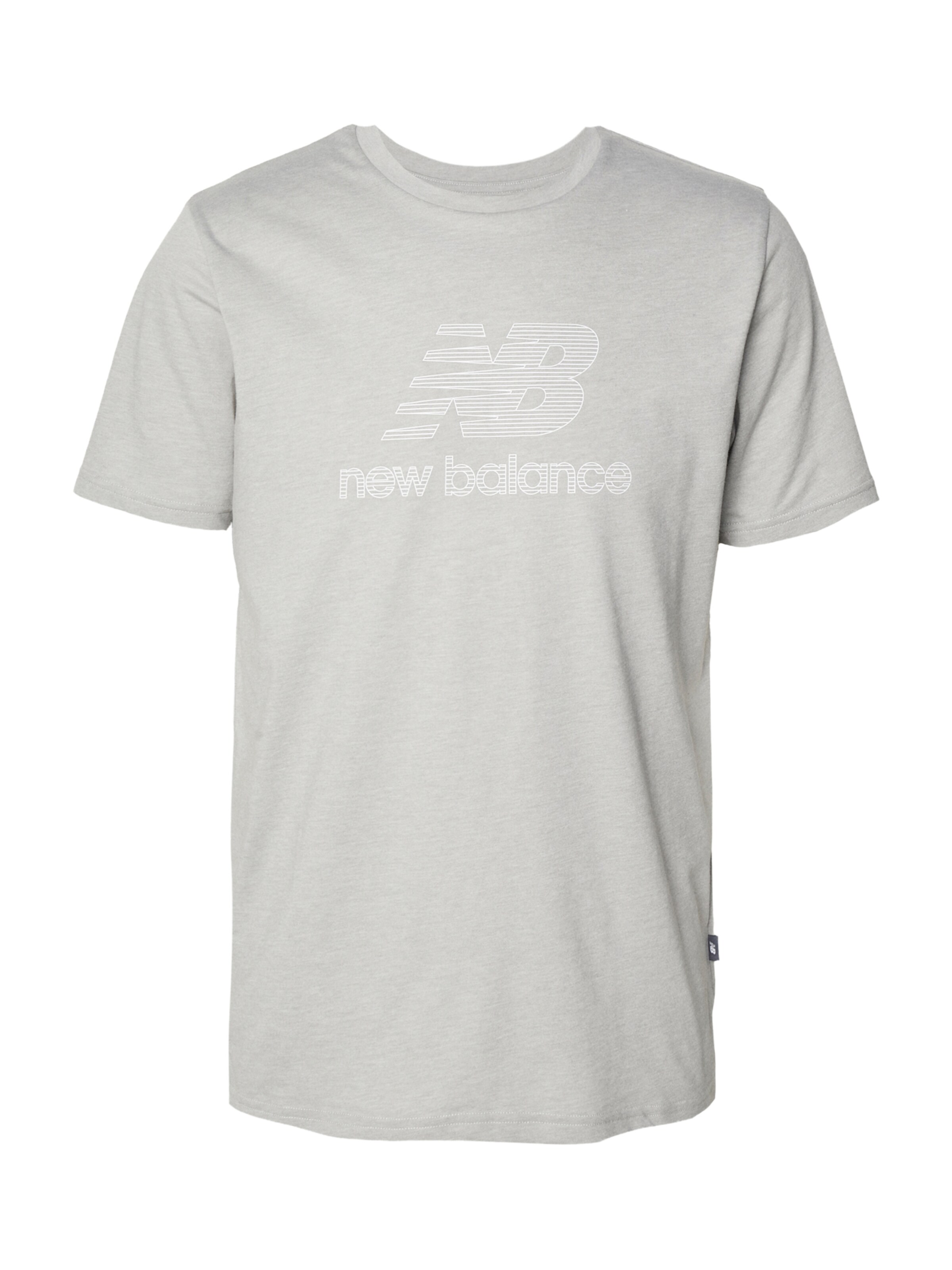 new balance Functioneel shirt 'Heathertech' in Grijs: voorkant