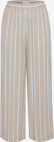 ICHI Wide Leg Stoffhose 'IHMARRAKECH' in Beige: predná strana