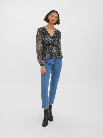 VERO MODA Blouse 'KAYA' in Zwart