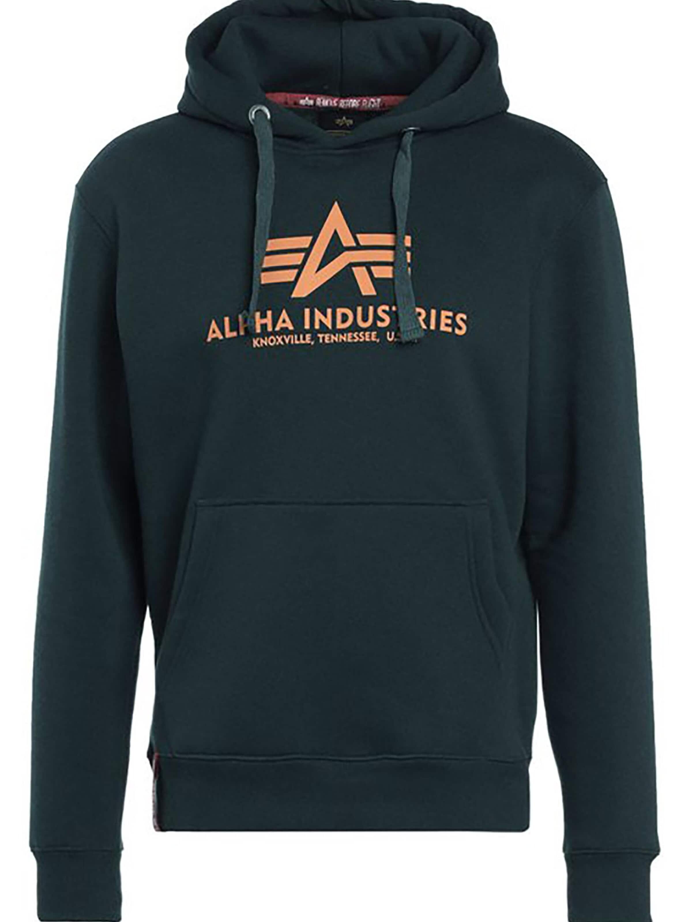 ALPHA INDUSTRIES Sweatshirt 'Basic'‌‌‌‌‌‌‌‌‌ in Grün: Vorderseite