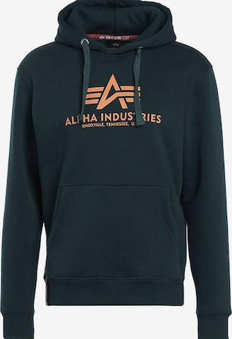Sweat-shirt ALPHA INDUSTRIES en vert : devant