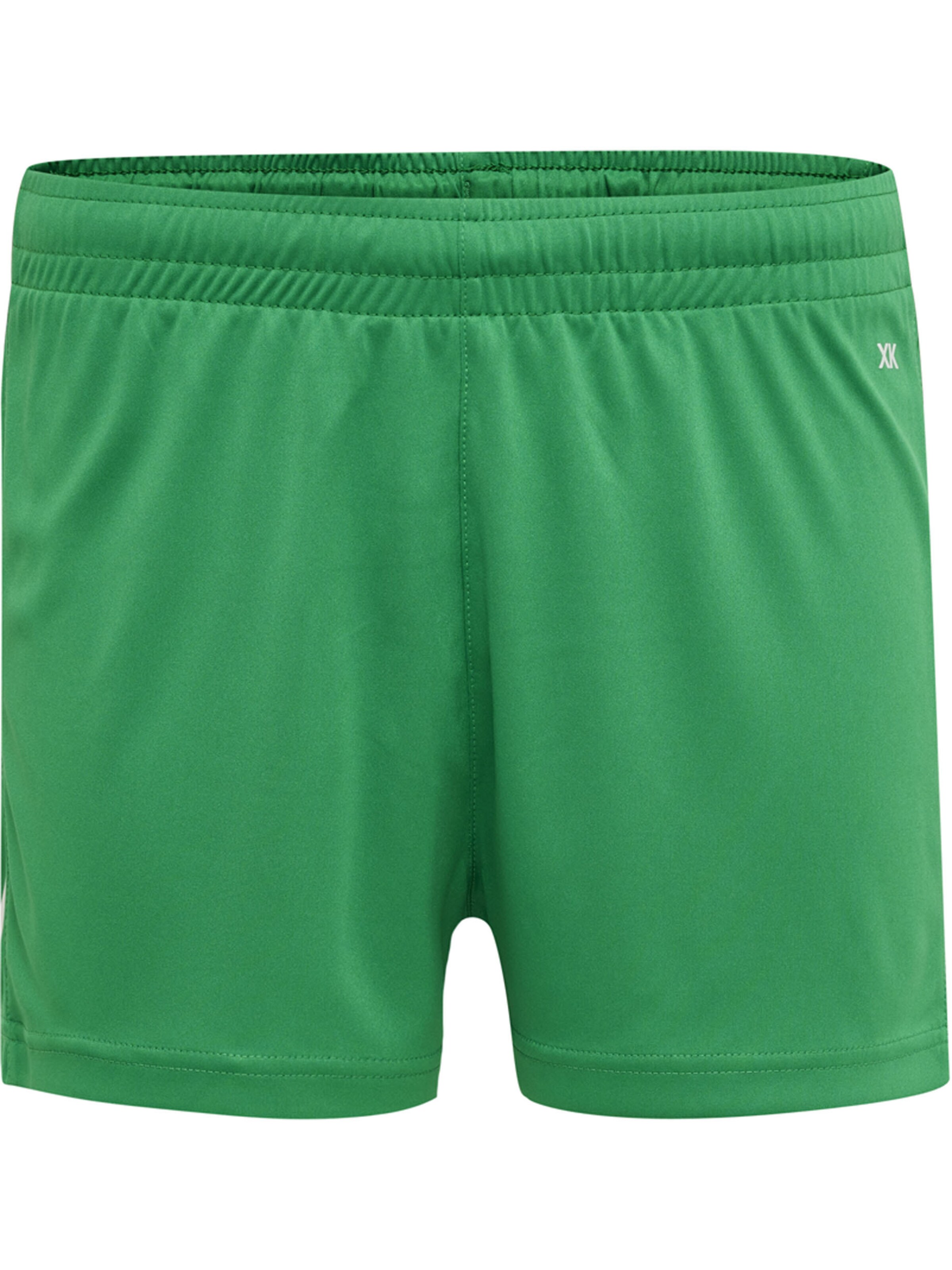Hummel Regular Sportbroek in Groen: voorkant