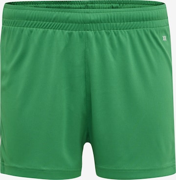 Hummel - Calças de desporto em verde: frente