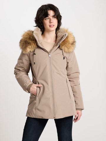 CROSS JEANS Winterjacke '81273' in Beige: Vorderseite
