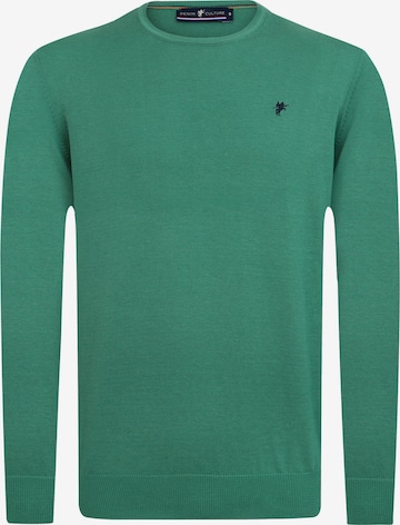 DENIM CULTURE Sweater 'Manno' in Green: front