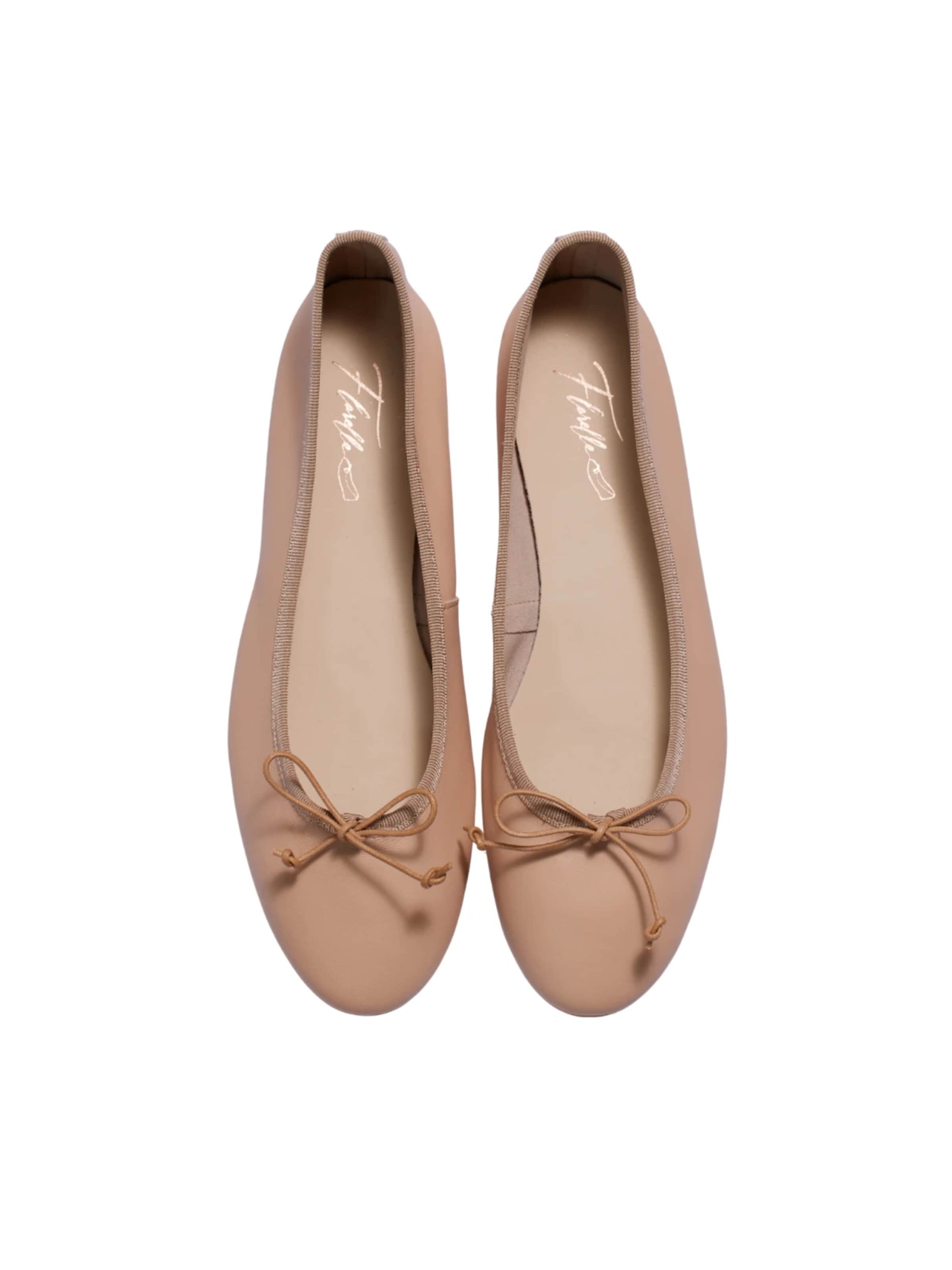 Flarelle Ballet Flats in Beige