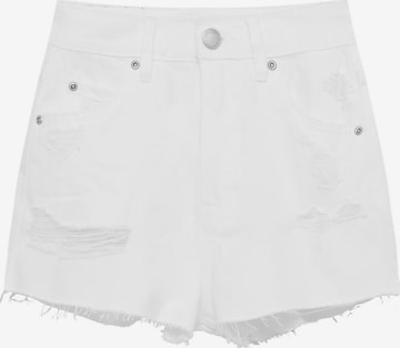 Jean Pull&Bear en blanc : devant