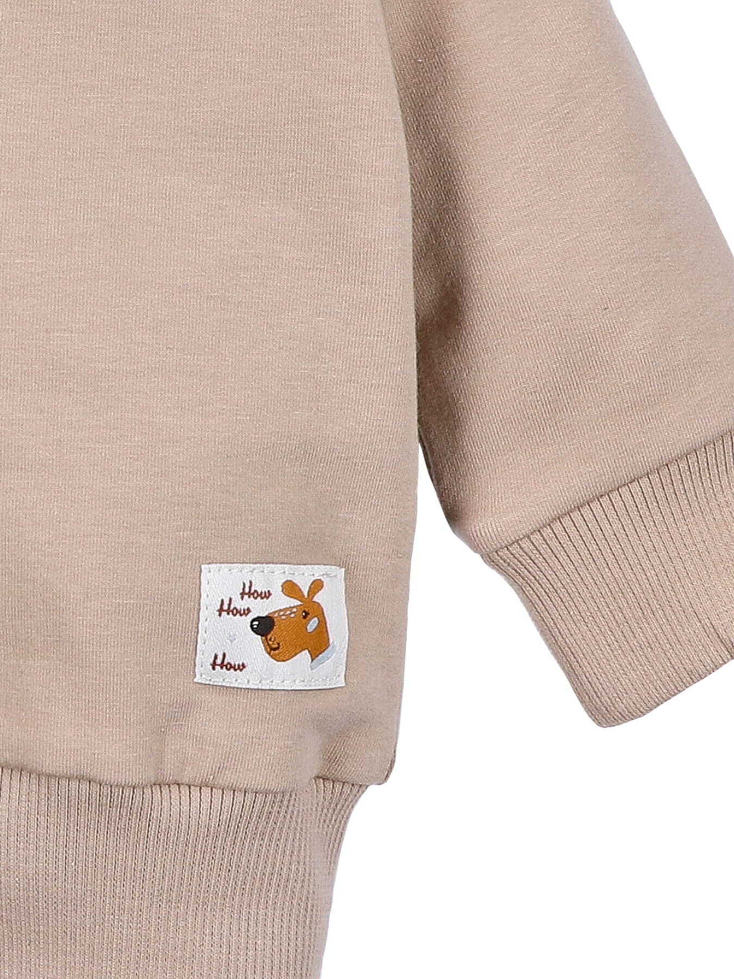 NINI Sweatjacke 'Hund' in Beige