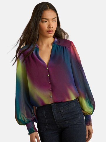 love & roses Bluse in Lila: Vorderseite