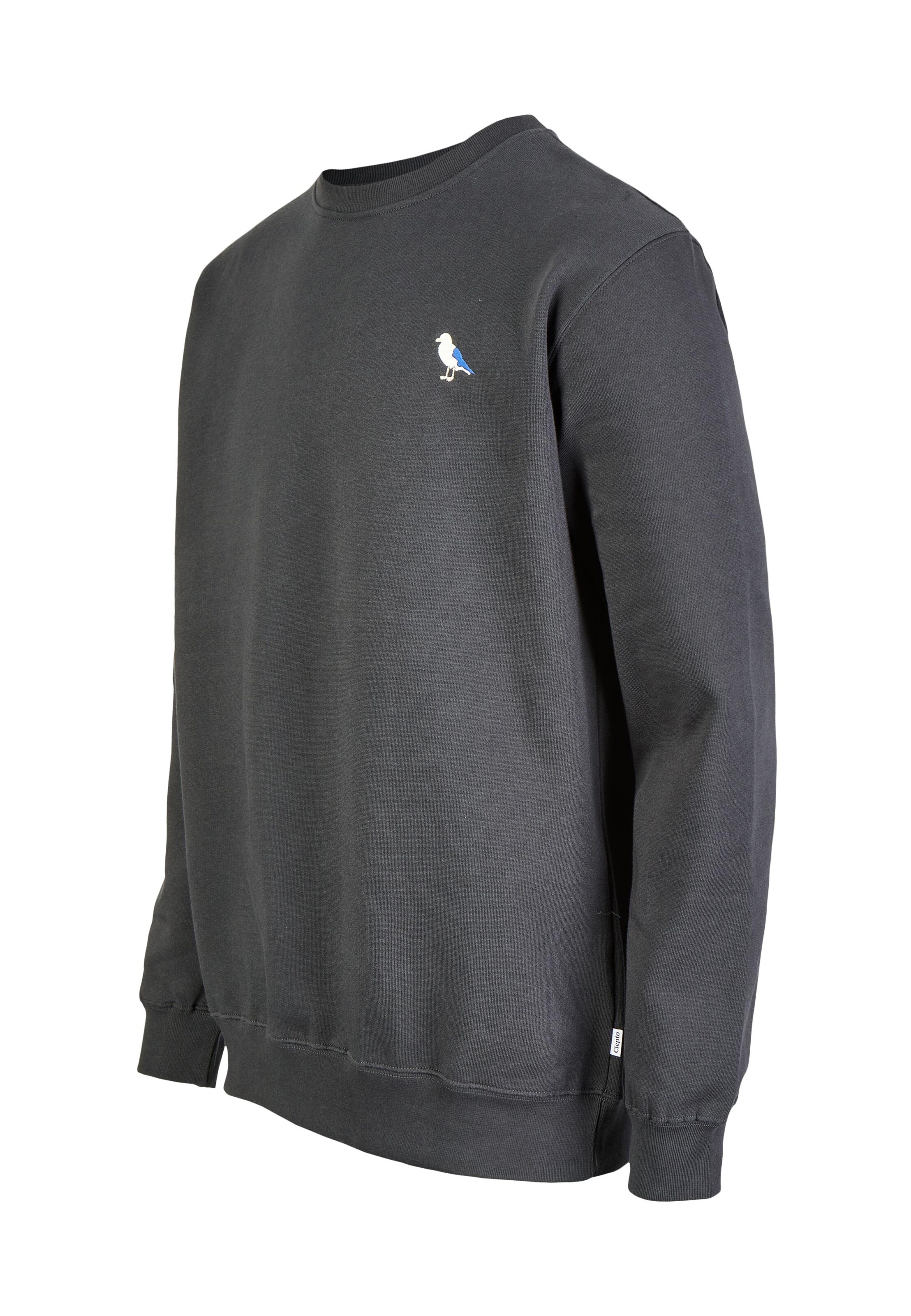 Cleptomanicx Sweatshirt 'Embro Gull' in Grey