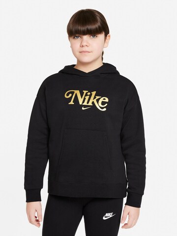 Nike Sportswear Sweatshirt 'Club' in Black: front