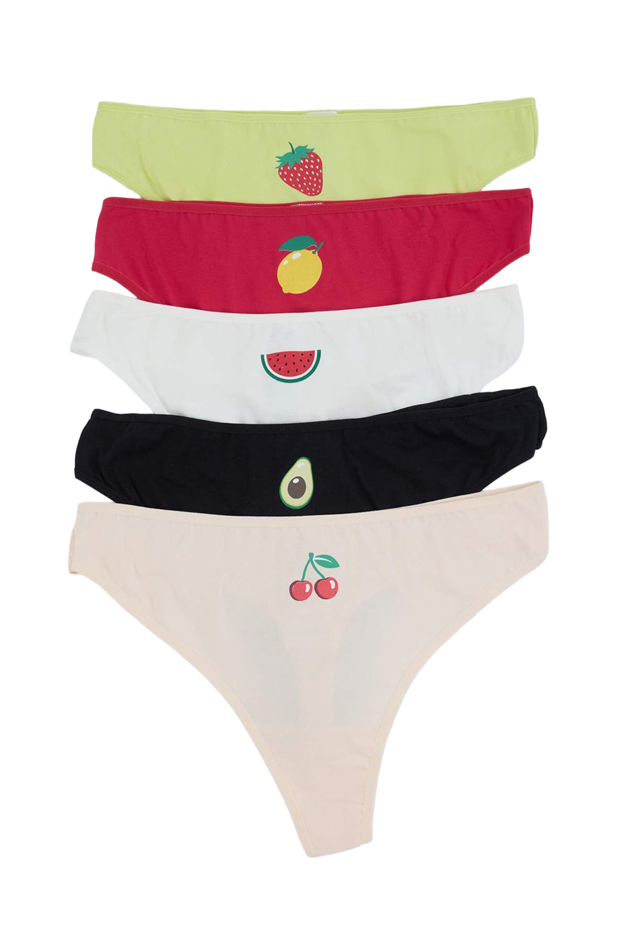 Trendyol Curve - Tanga en beige: frente