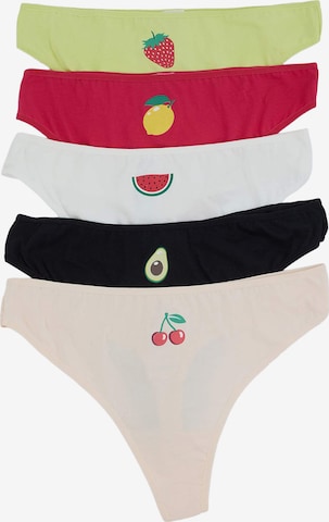 Trendyol Curve Stringit värissä beige: etupuoli