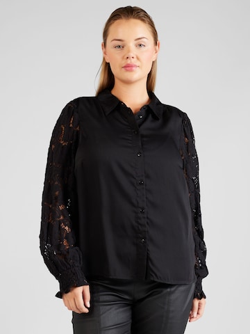 Vero Moda Curve Bluse 'Cabena' i sort: forside