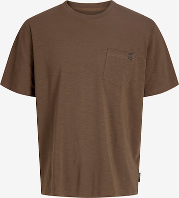 JACK & JONES Shirt 'JJEDover' in Brown: front