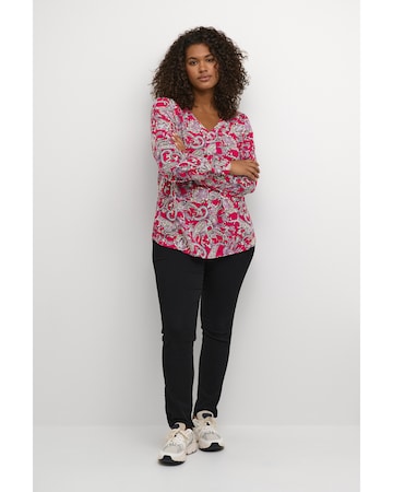 KAFFE CURVE Bluse 'Ami' in Pink