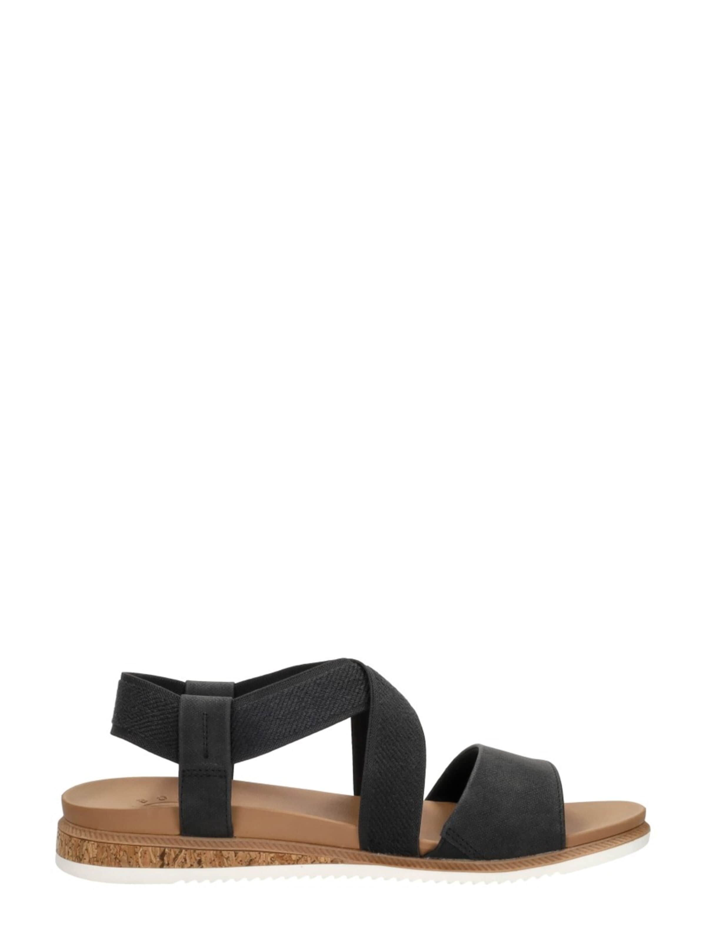 SKECHERS Sandaal 'Bobs Desert Kiss Low' in Zwart