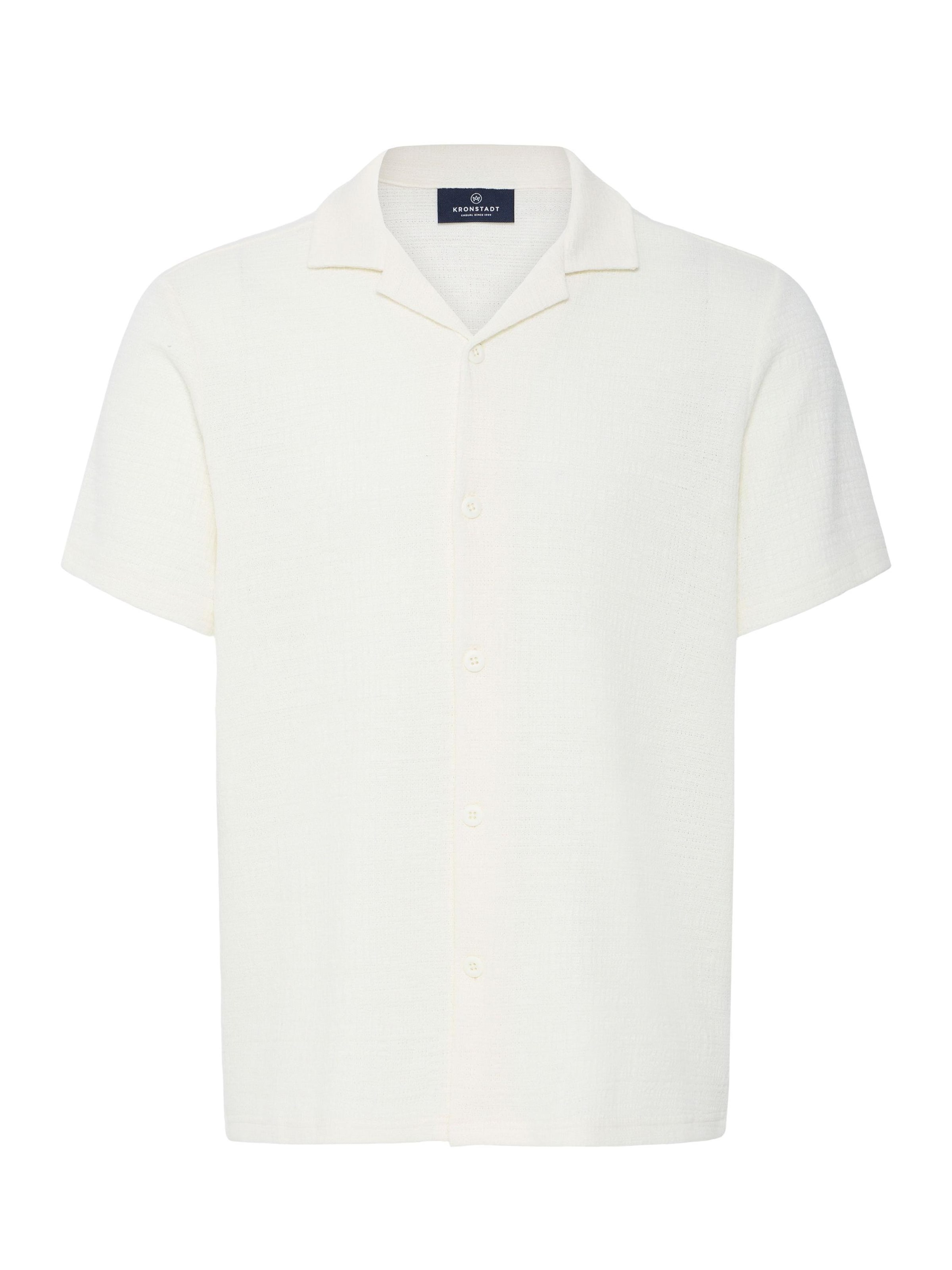Kronstadt - Ajuste regular Camisa ' KSDalrin ' en blanco: frente