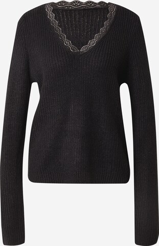 VILA Sweater 'LOU' in Black: front