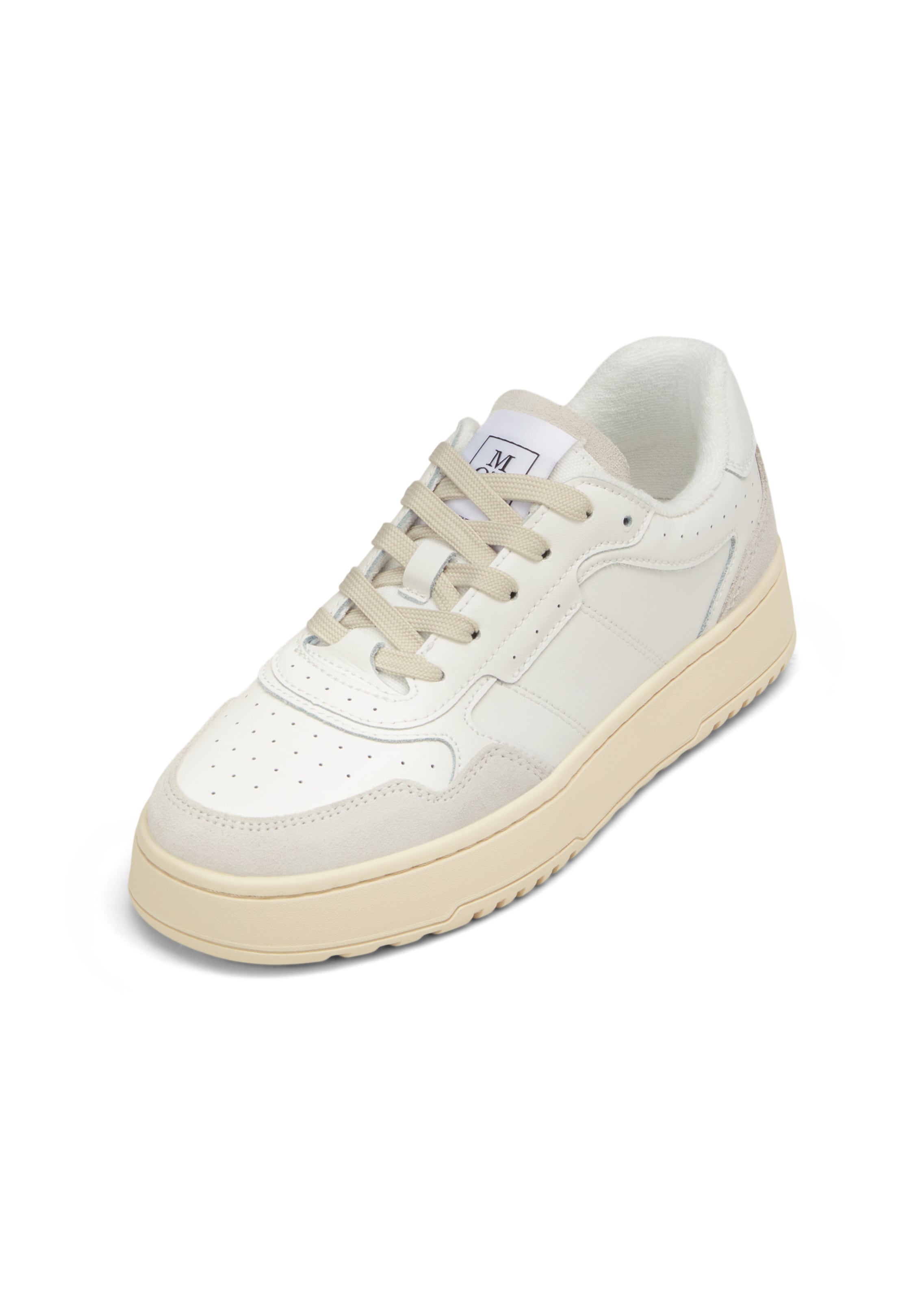 Sneaker bassa Marc O'Polo di colore grigio chiaro / bianco lana, Visualizzazione prodotti