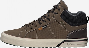 s.Oliver High-Top Sneakers in Brown